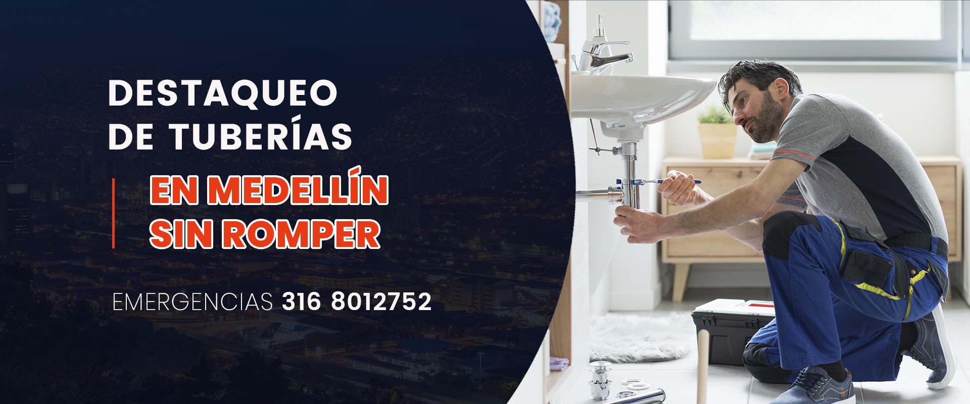 Destaqueo de tuberías en Medellín sin romper - Emergencias 316 8012752